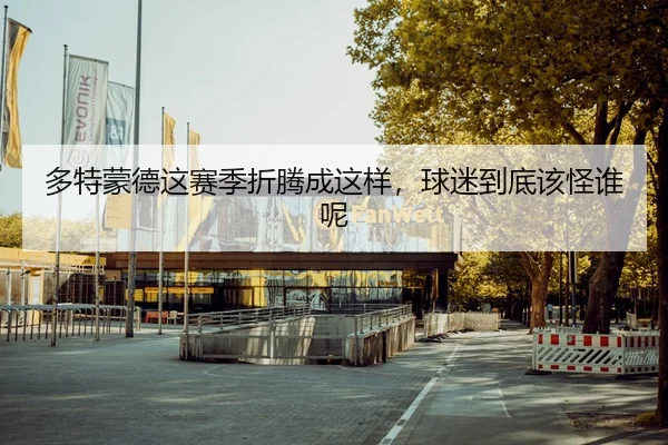 多特蒙德这赛季折腾成这样，球迷到底该怪谁呢